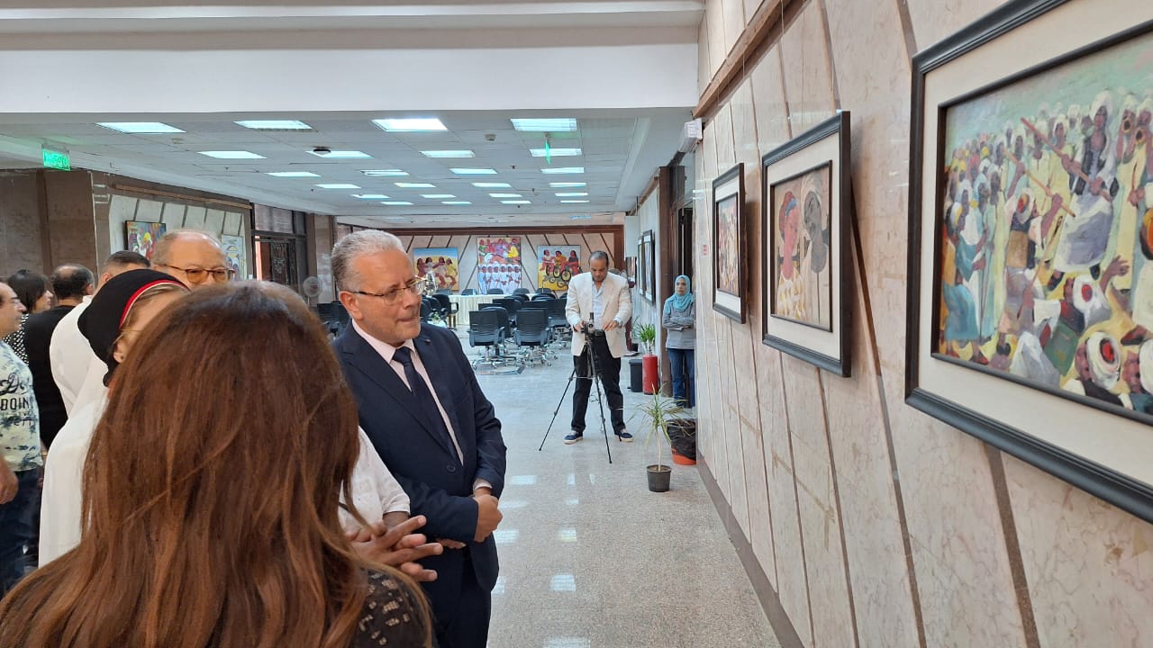 افتتاح معرض عاشق الجنوب للفنان أحمد سليم في المعهد العالي للنقد الفني (5)