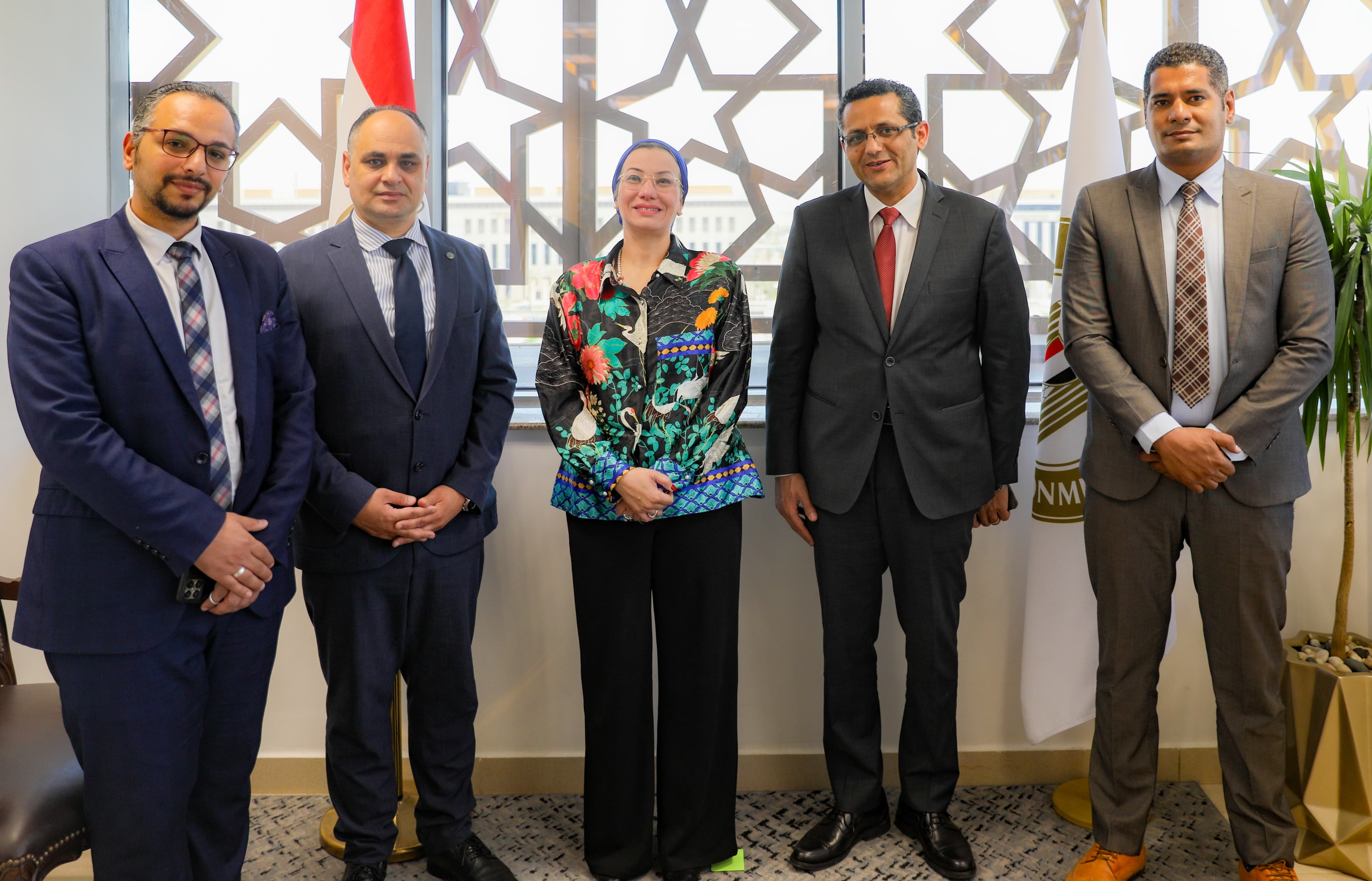 وفد وزارة البيئة ونقابة الصحفيين