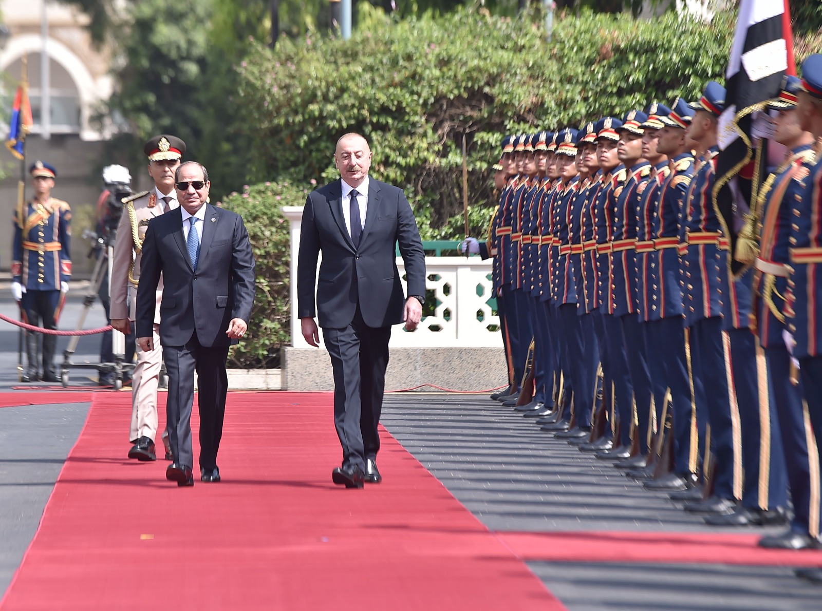 الرئيس السيسي يستقبل رئيس أذربيجان إلهام علييف بقصر الاتحادية (6)