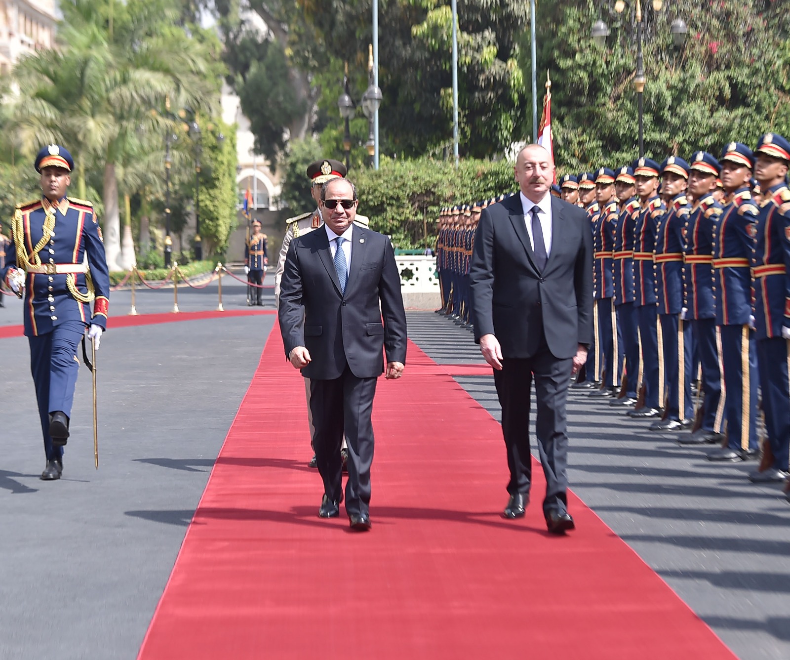 الرئيس السيسي يستقبل رئيس أذربيجان إلهام علييف بقصر الاتحادية (1)