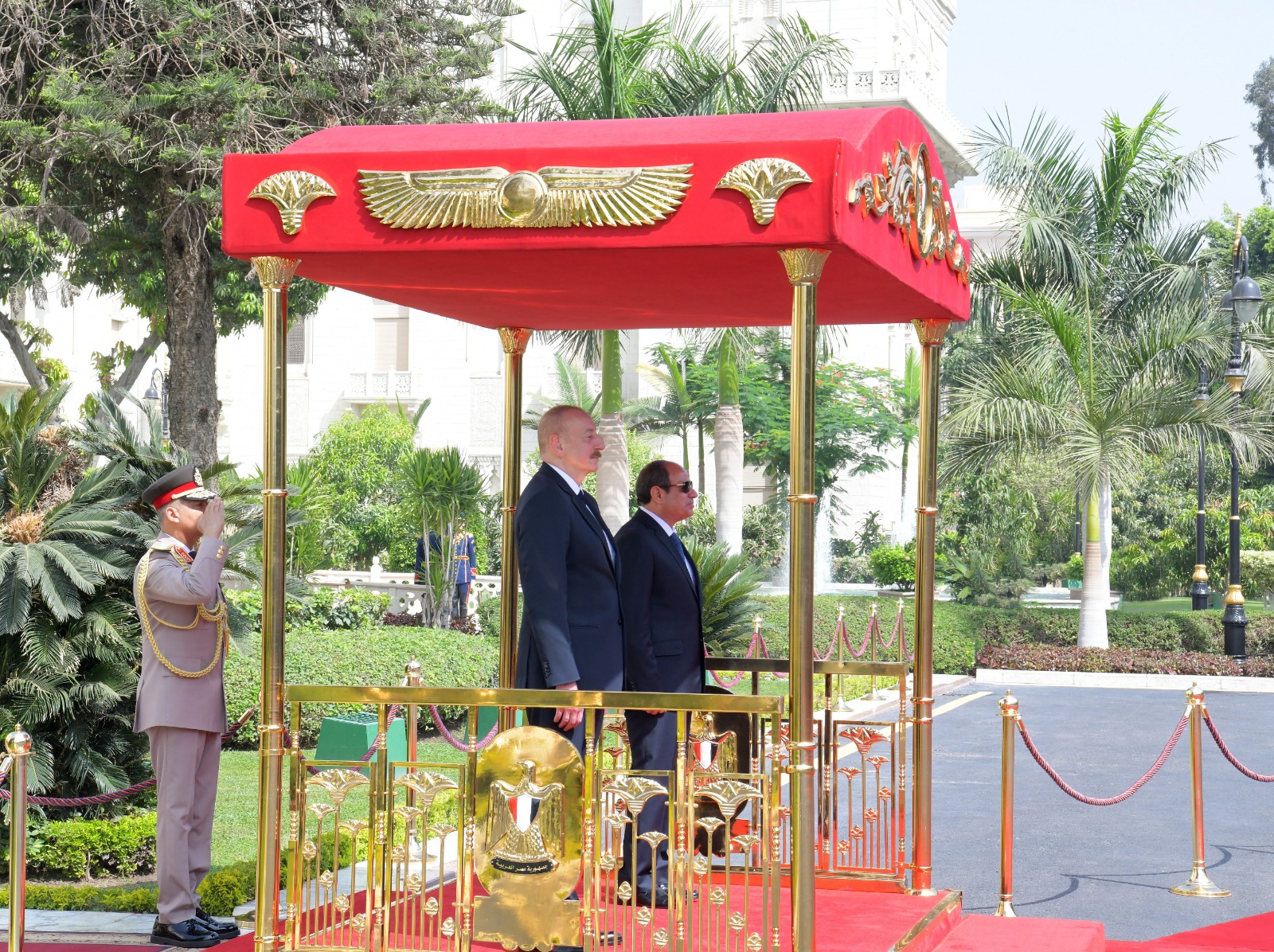الرئيس السيسي يستقبل رئيس أذربيجان إلهام علييف بقصر الاتحادية (2)