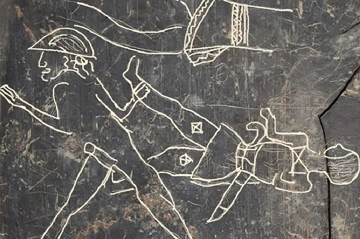 لوحة تصور مشاهد المحاربين تعود للقرن الخامس قبل الميلاد