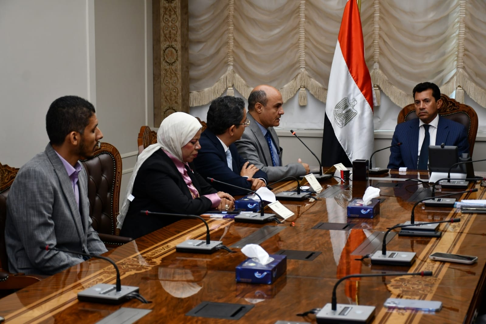 وزير الشباب والرياضة يشهد مراسم توقيع بروتوكول تعاون بين الوزارة وجامعة القاهرة الجديدة التكنولوجية  (1)