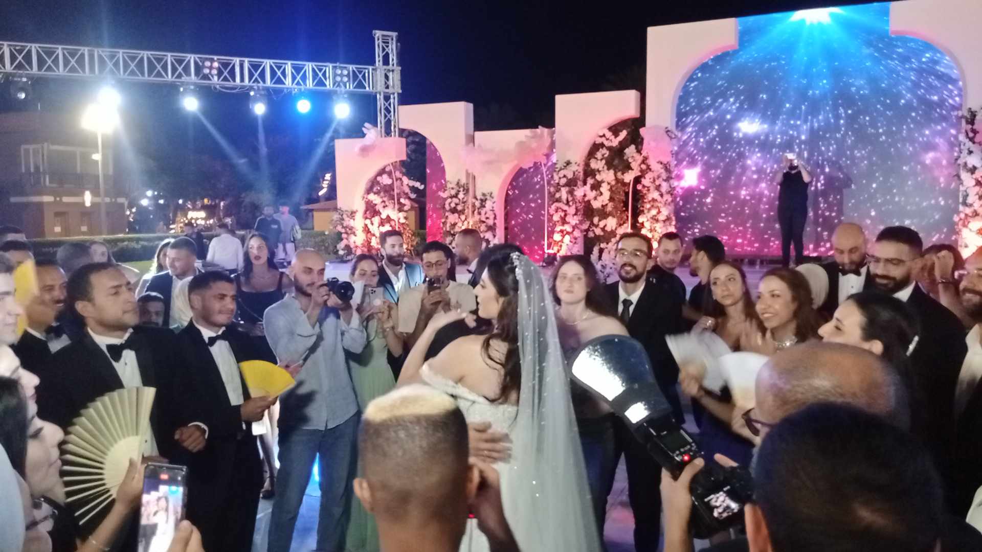زفاف نور الشربيني في  الاسكندرية