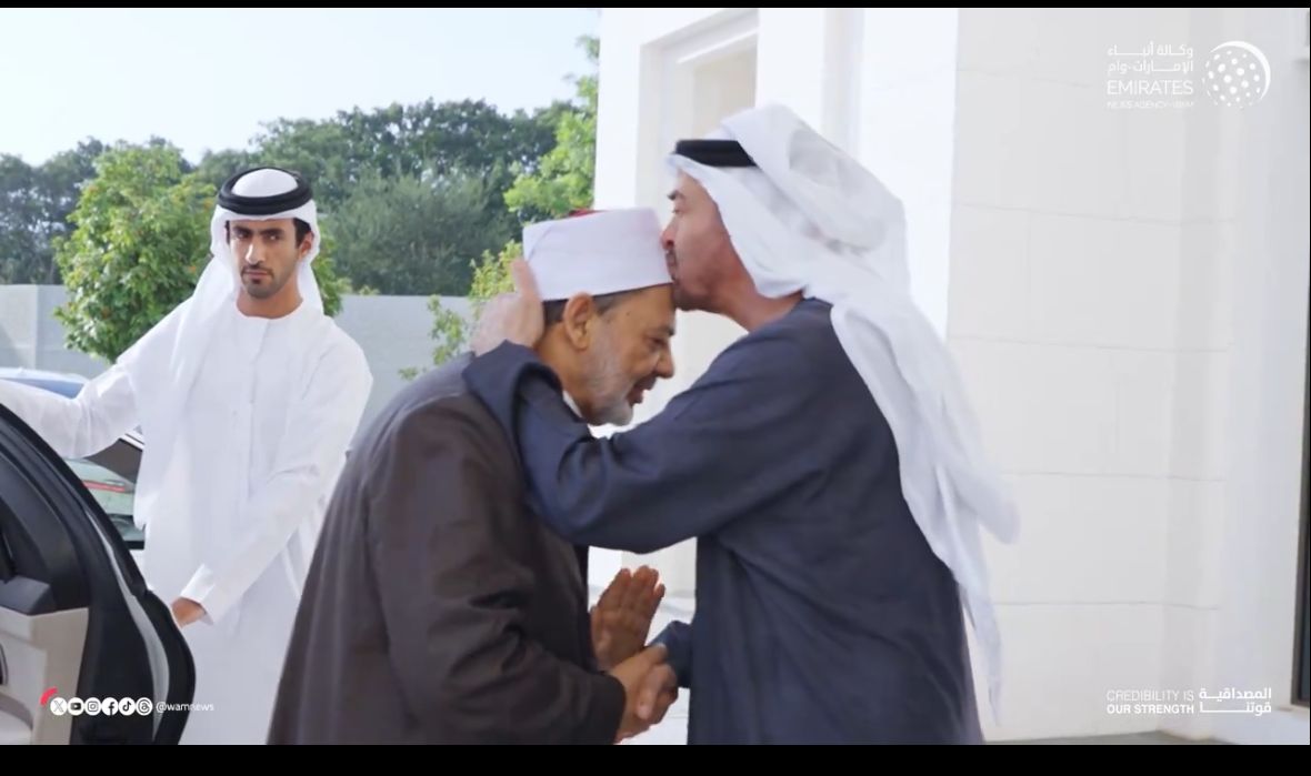 رئيس الإمارات يستقبل شيخ الأزهر  (1)