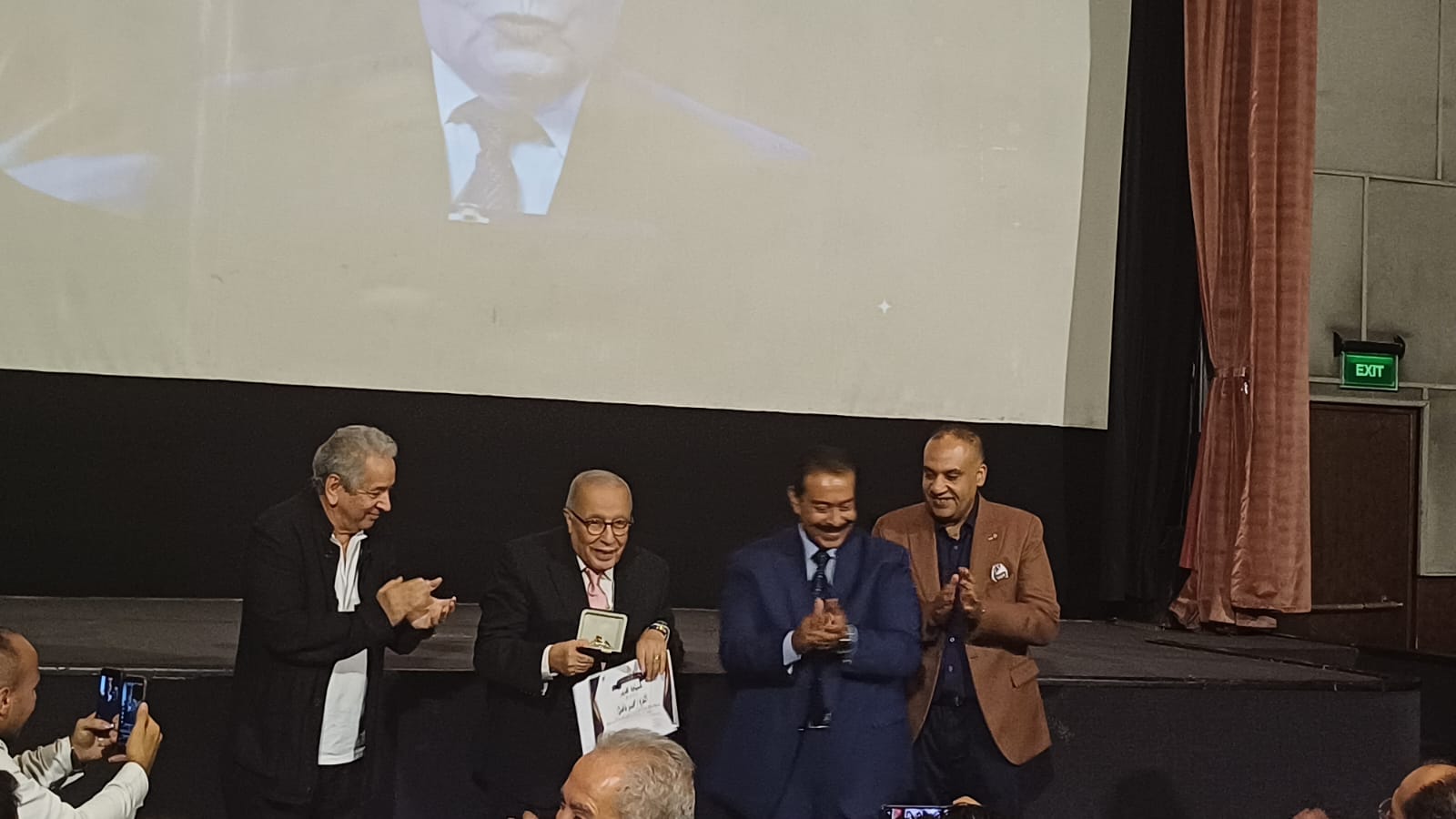 تكريم محمد فاضل وسعيد شيمي من نقابة السينمائيين واتحاد النقابات (1)