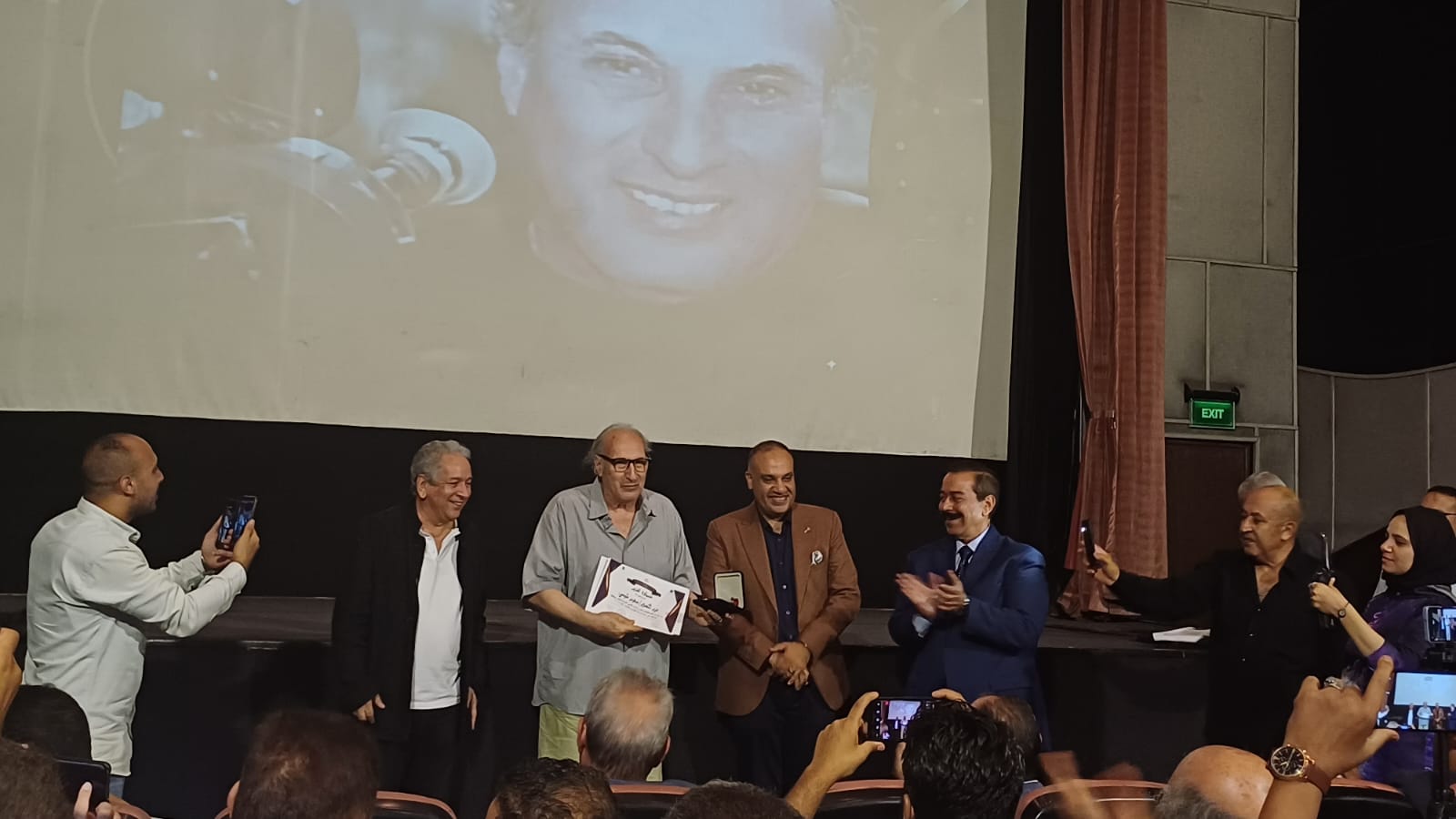 تكريم محمد فاضل وسعيد شيمي من نقابة السينمائيين واتحاد النقابات (5)