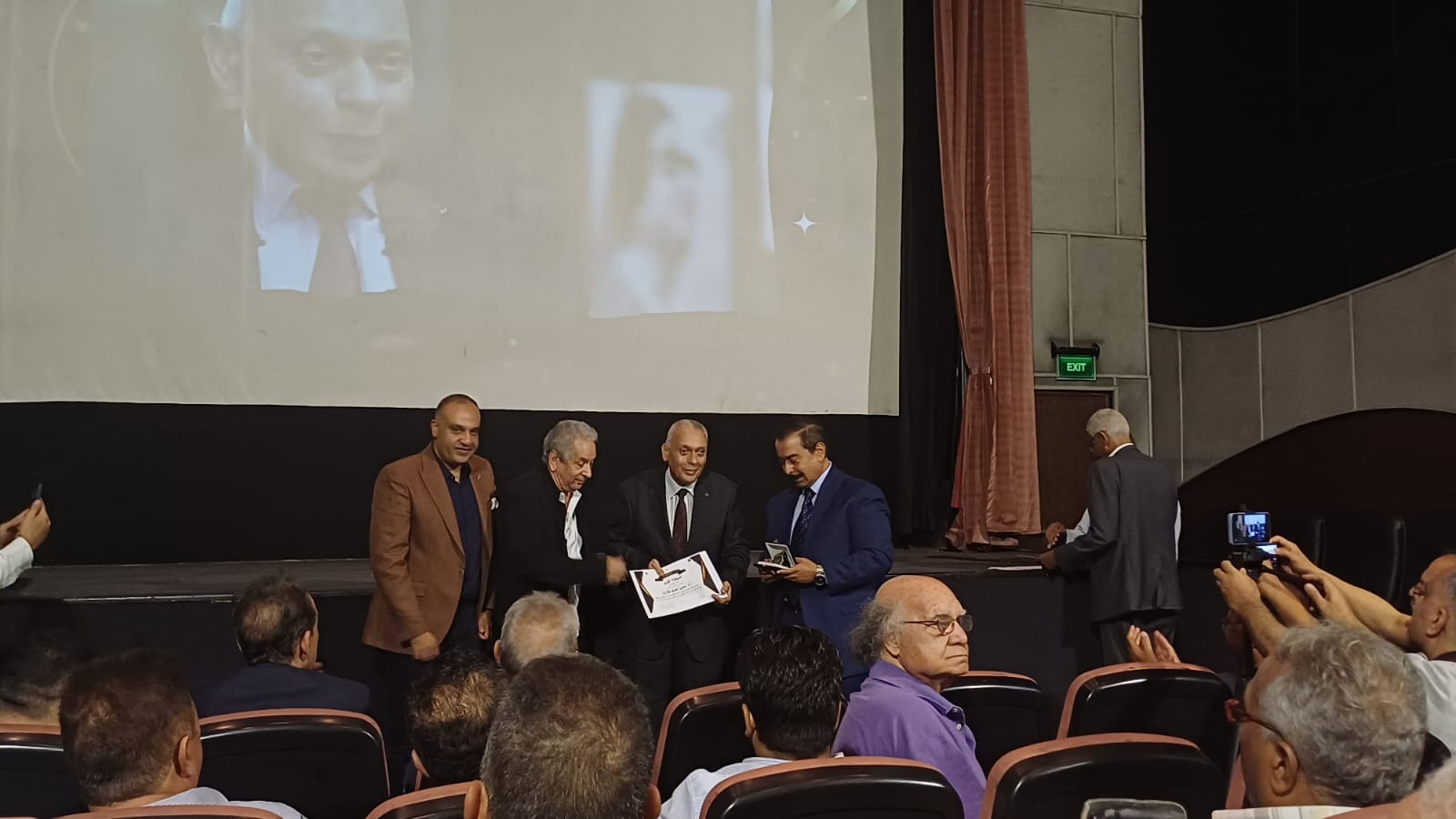 تكريم محمد فاضل وسعيد شيمي من نقابة السينمائيين واتحاد النقابات (4)