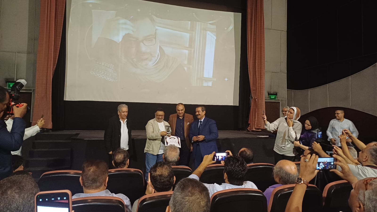 تكريم محمد فاضل وسعيد شيمي من نقابة السينمائيين واتحاد النقابات (3)