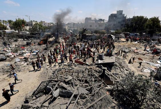 الغارات على غزة