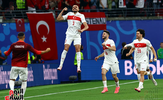 فرحة منتخب تركيا بالهدف الأول