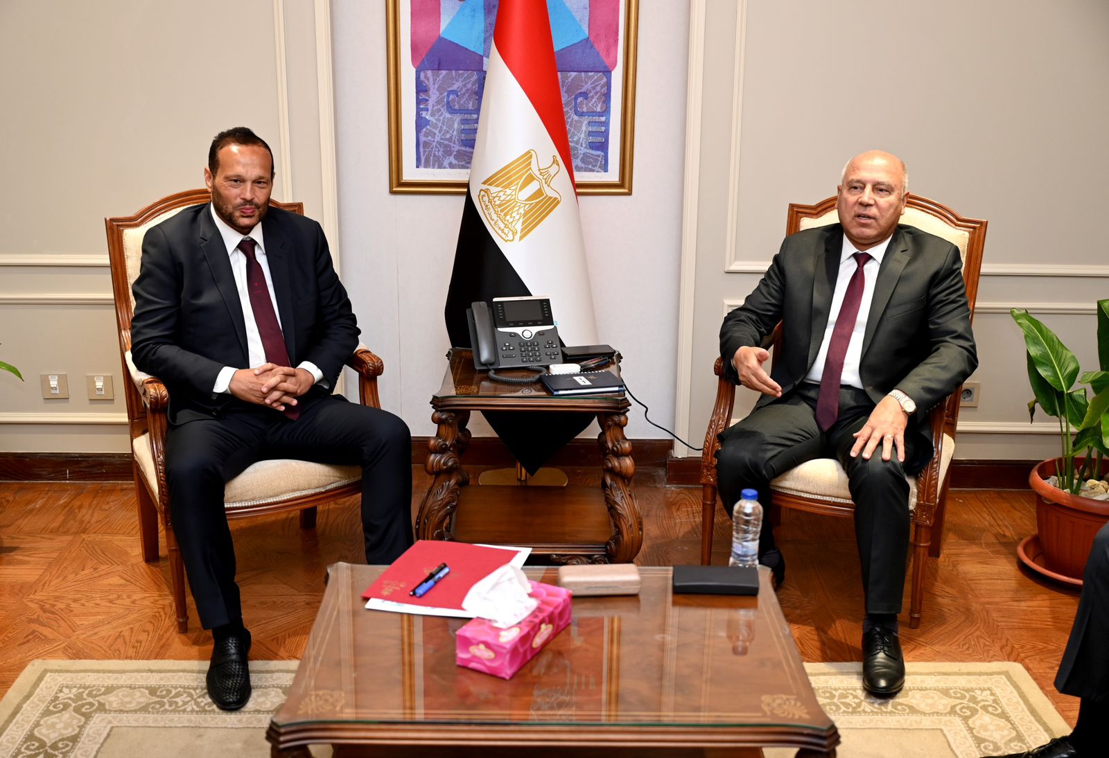 نائب رئيس الوزراء ووزير الصناعة والنقل يستقبل محمد حلاوة رئيس صناعة الشيوخ وأعضاء اللجنة  (3)