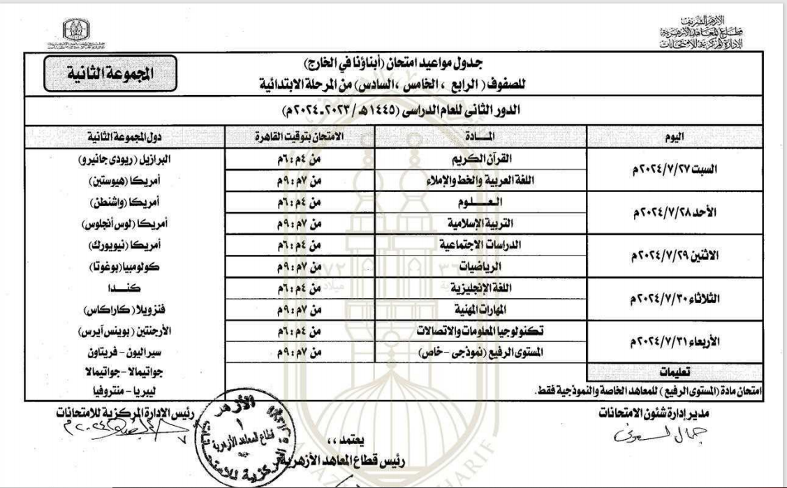 الرابع والخامس