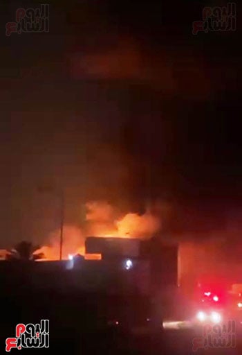 حريق مصنع كيماويات فى مدينة 6 أكتوبر (13)