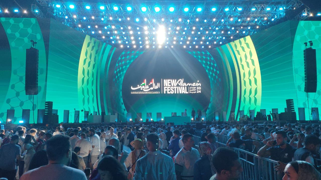 مسرح  U Arena  يستعد لاستقبال حفل تامر حسنى  فى مهرجان العلمين الجديدة (4)