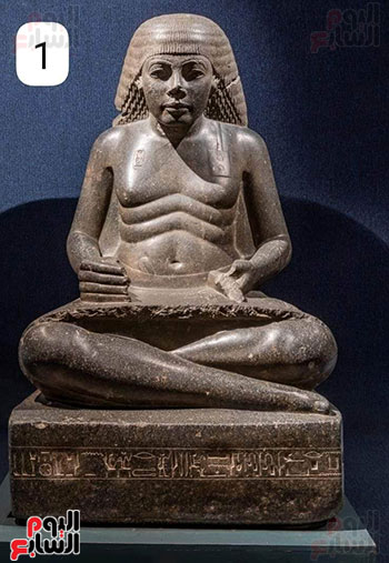 تمثال-الكاتب-الفرعونى-الشهير-داخل-متحف-الأقصر