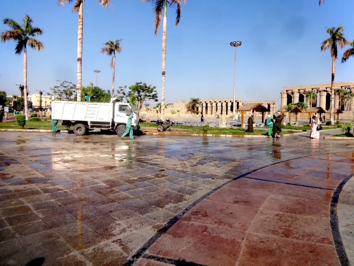 تجميل ساحة أبو الحجاج الأقصرى بوسط المدينة