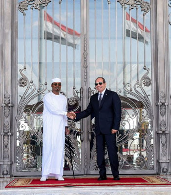 الرئيس عبد الفتاح السيسى و  محمد إدريس ديبي رئيس جمهورية تشاد