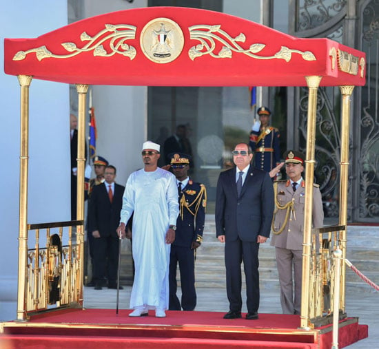 الرئيس السيسى والرئيس محمد إدريس ديبي