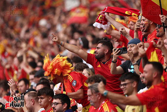 جماهير إسبانيا خلال المباراة