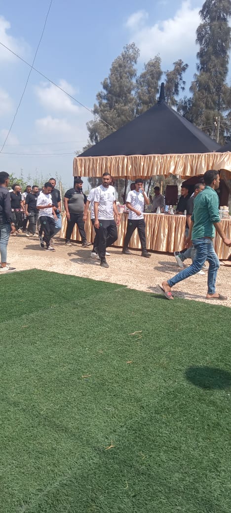 جانب من  الاعبين بالسرادق