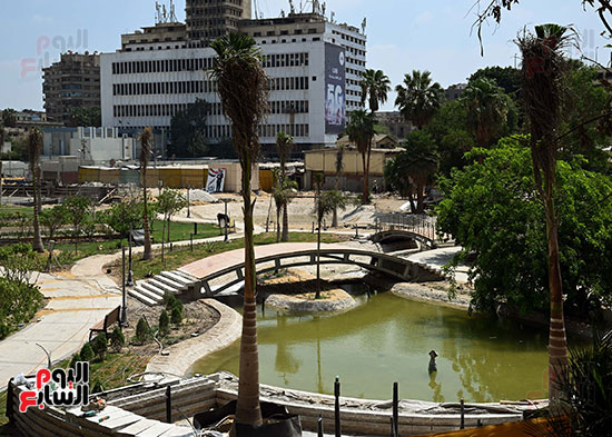  تفقد الدكتور مصطفى مدبولي لمشروع إعادة إحياء حديقة الأزبكية التراثية (2)