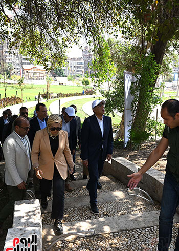  تفقد الدكتور مصطفى مدبولي لمشروع إعادة إحياء حديقة الأزبكية التراثية (17)
