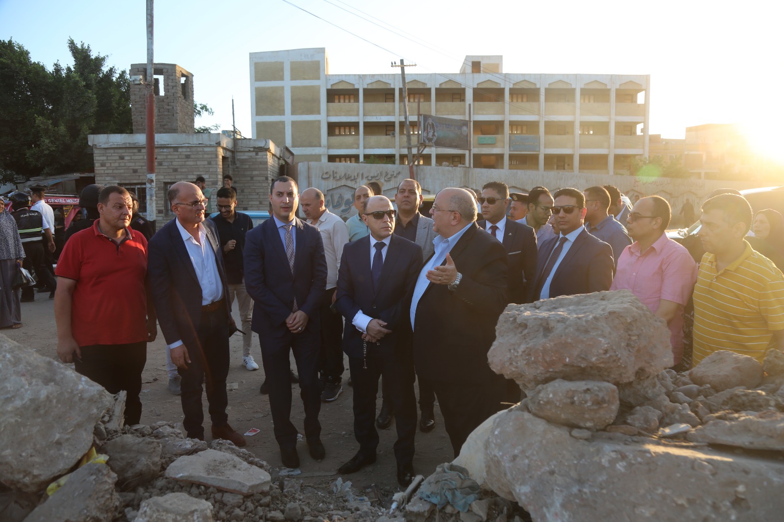 جانب من تفقد كوبري الهويس