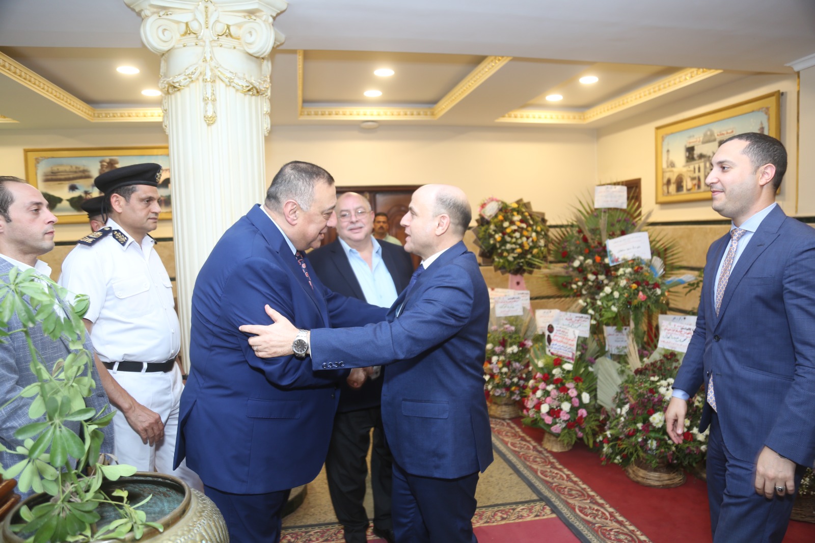 محافظ كفر الشيخ يستقبل مدير الامن لتهنئته