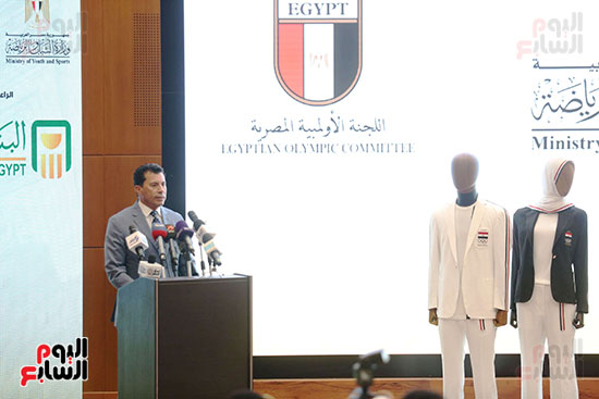 مؤتمر الإعلان عن الزي الرسمي للبعثة الأولمبية والبارلمبية المصرية في باريس (8)