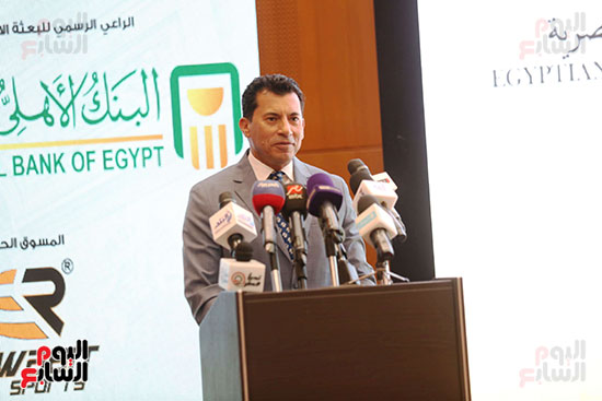 مؤتمر الإعلان عن الزي الرسمي للبعثة الأولمبية والبارلمبية المصرية في باريس (6)