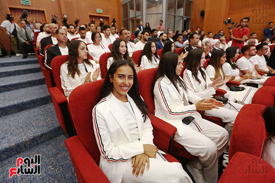 مؤتمر الإعلان عن الزي الرسمي للبعثة الأولمبية والبارلمبية المصرية في باريس (17)