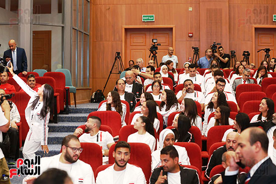 مؤتمر الإعلان عن الزي الرسمي للبعثة الأولمبية والبارلمبية المصرية في باريس (12)