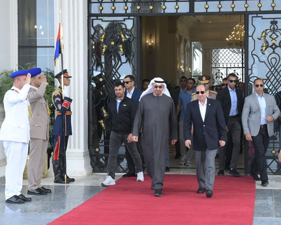 الرئيس السيسى والشيخ محمد بن زايد (1)