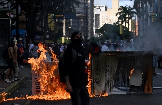 احتجاجات فى فنزويلا 
