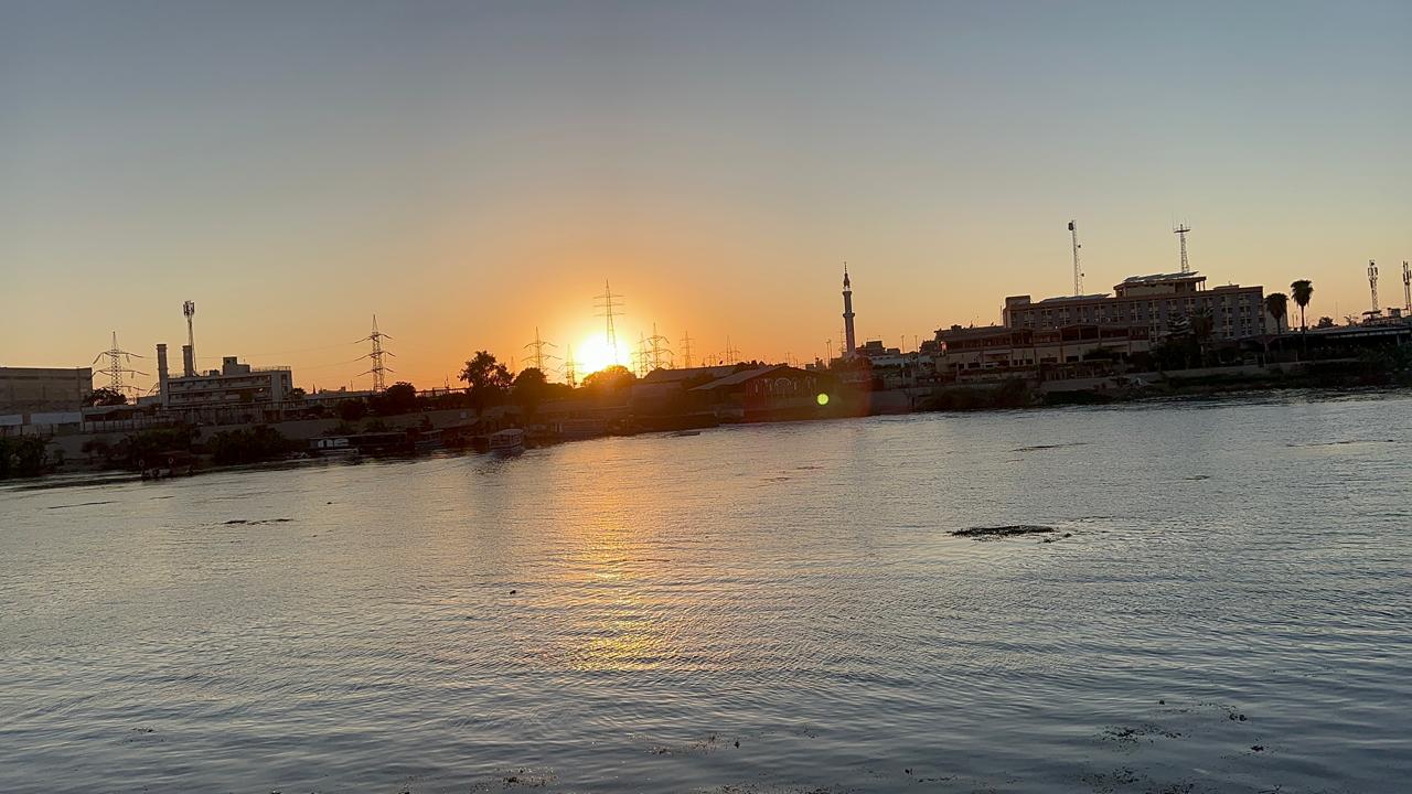 غروب الشمس على النيل بالمنصورة غروب الشمس على النيل بالمنصورة
