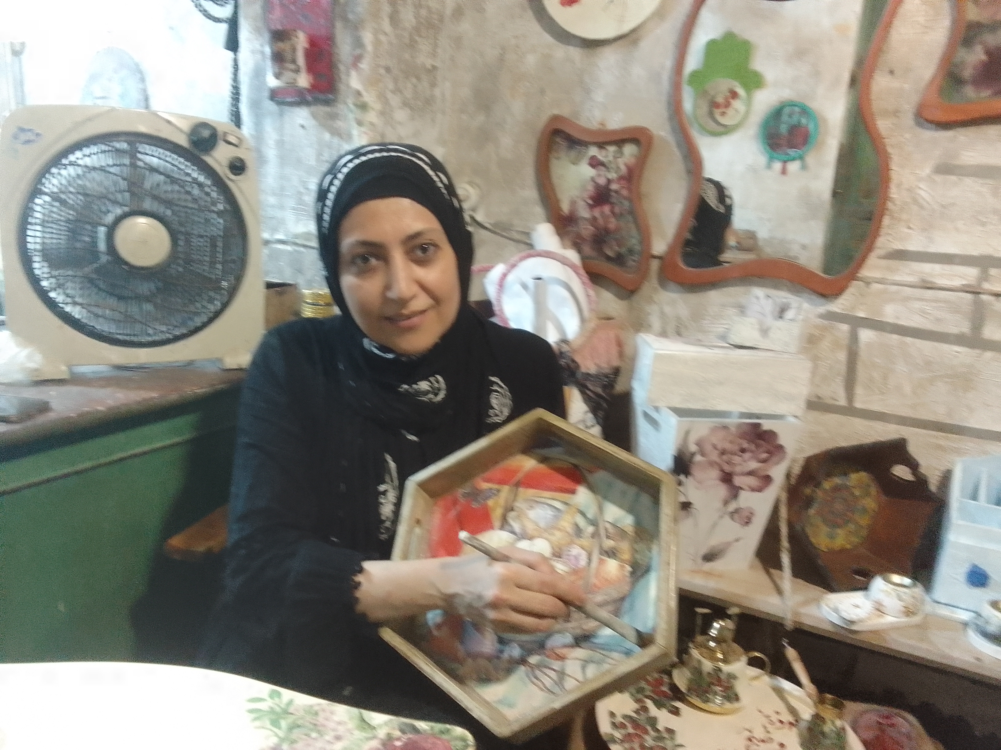 وفاء سيدة الصناعة اليدوية بدمياط وفاء سيدة الصناعة اليدوية بدمياط