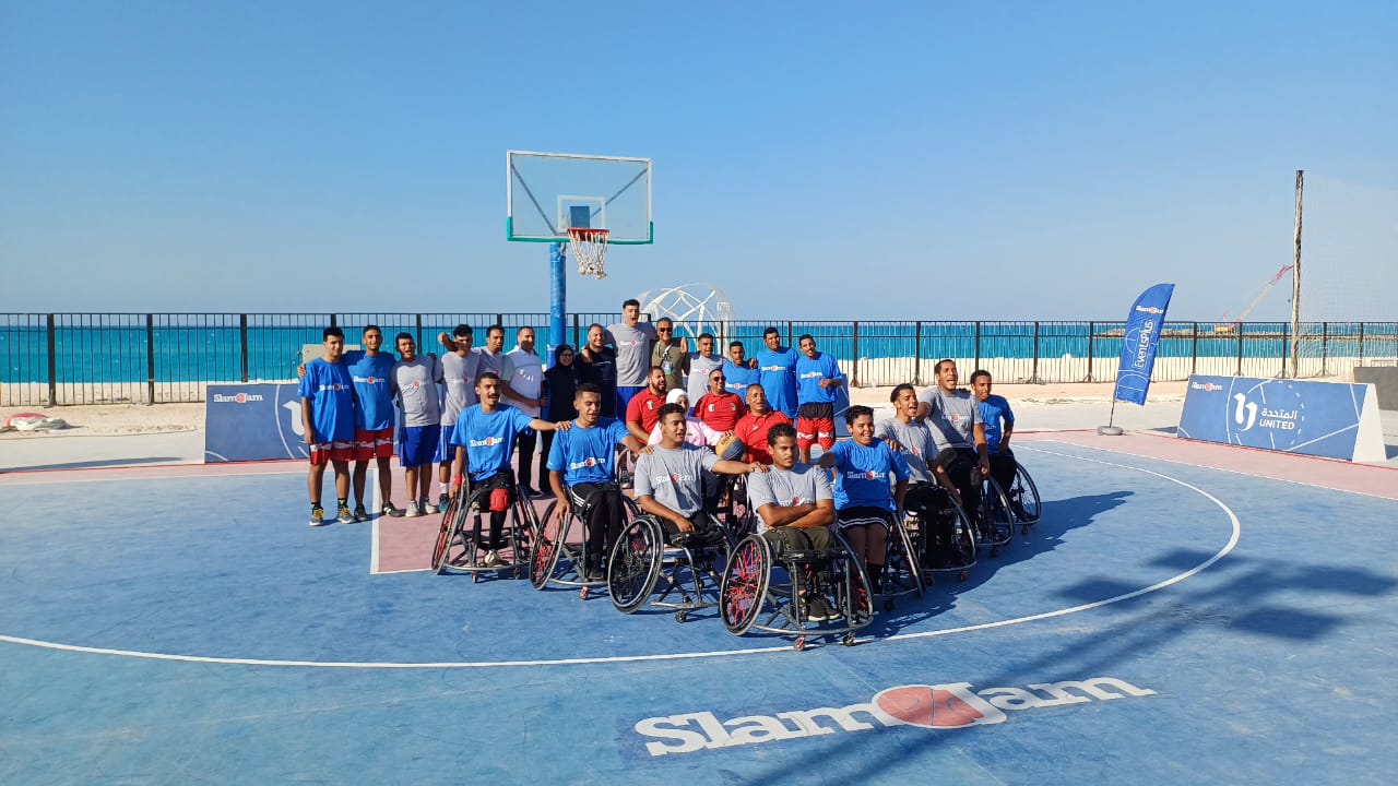 إقامة مبارايات كرة السلة من ذوي الاحتياجات الخاصة في مهرجان العلمين الجديدة (2)