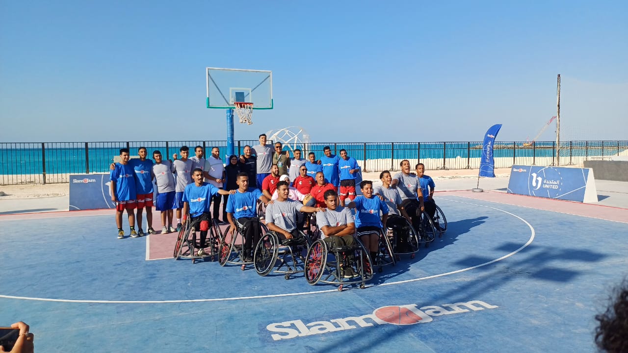 إقامة مبارايات كرة السلة من ذوي الاحتياجات الخاصة في مهرجان العلمين الجديدة (4)