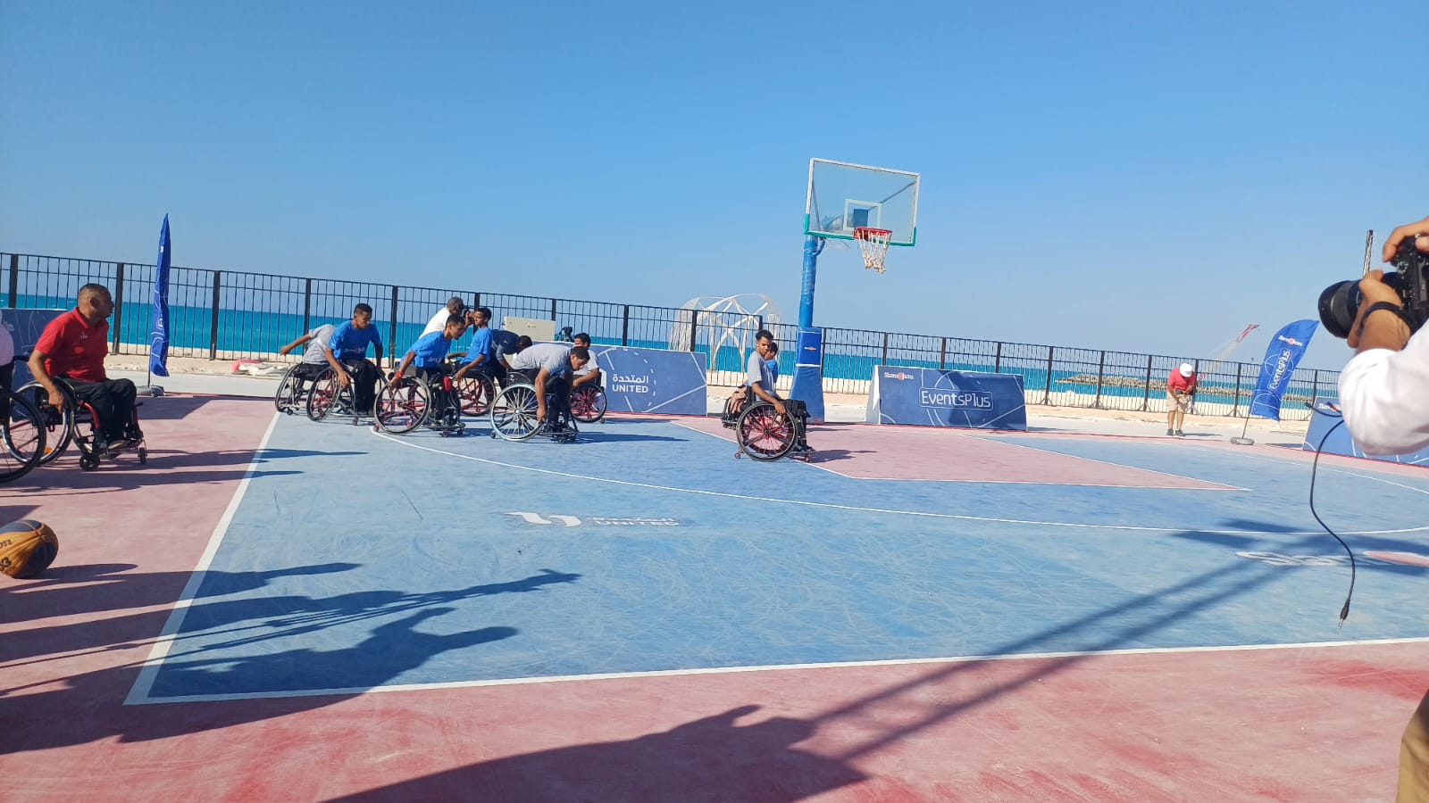 إقامة مبارايات كرة السلة من ذوي الاحتياجات الخاصة في مهرجان العلمين الجديدة (1)