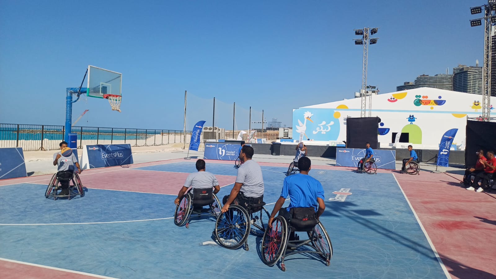 إقامة مبارايات كرة السلة من ذوي الاحتياجات الخاصة في مهرجان العلمين الجديدة (7)