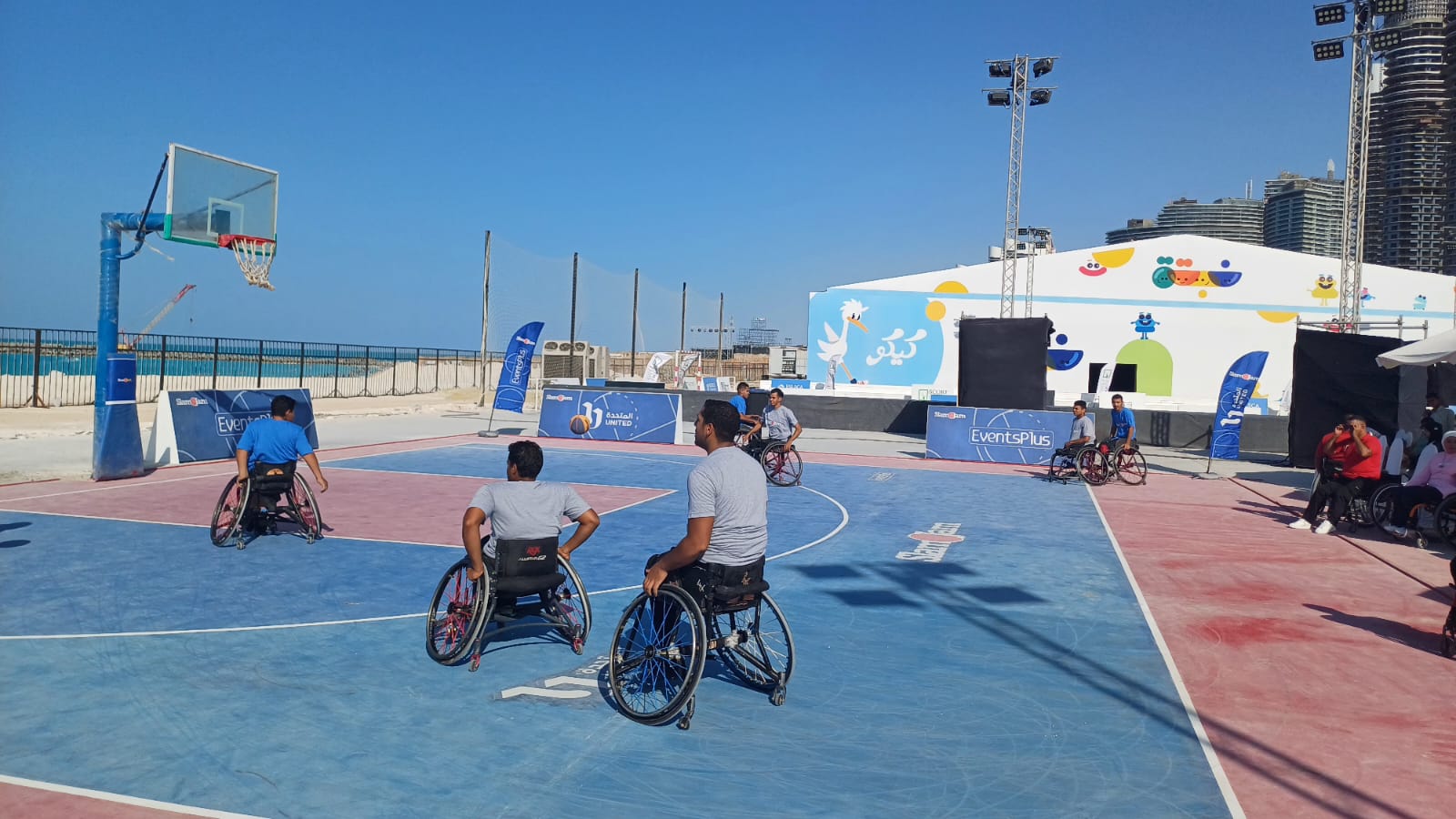 إقامة مبارايات كرة السلة من ذوي الاحتياجات الخاصة في مهرجان العلمين الجديدة (5)
