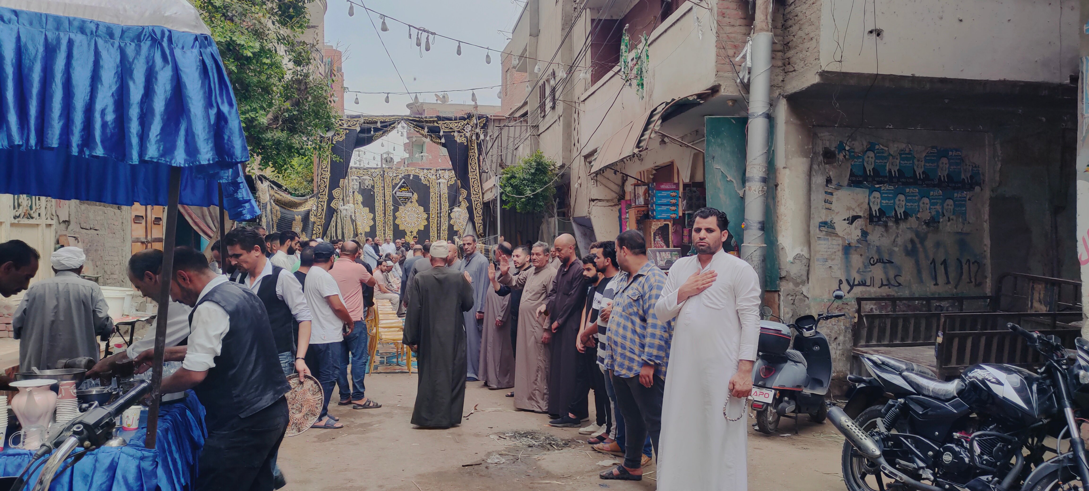 جانب من عزاء إسماعيل محمد العريس الذى توفي ليلة زفافه (5)