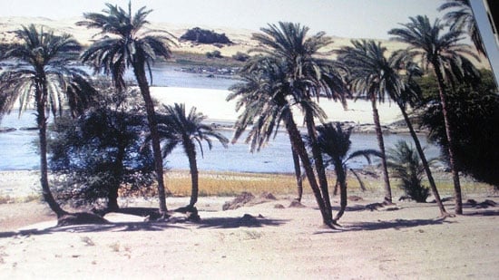 شكل-القرية-على-النيل-قديماً