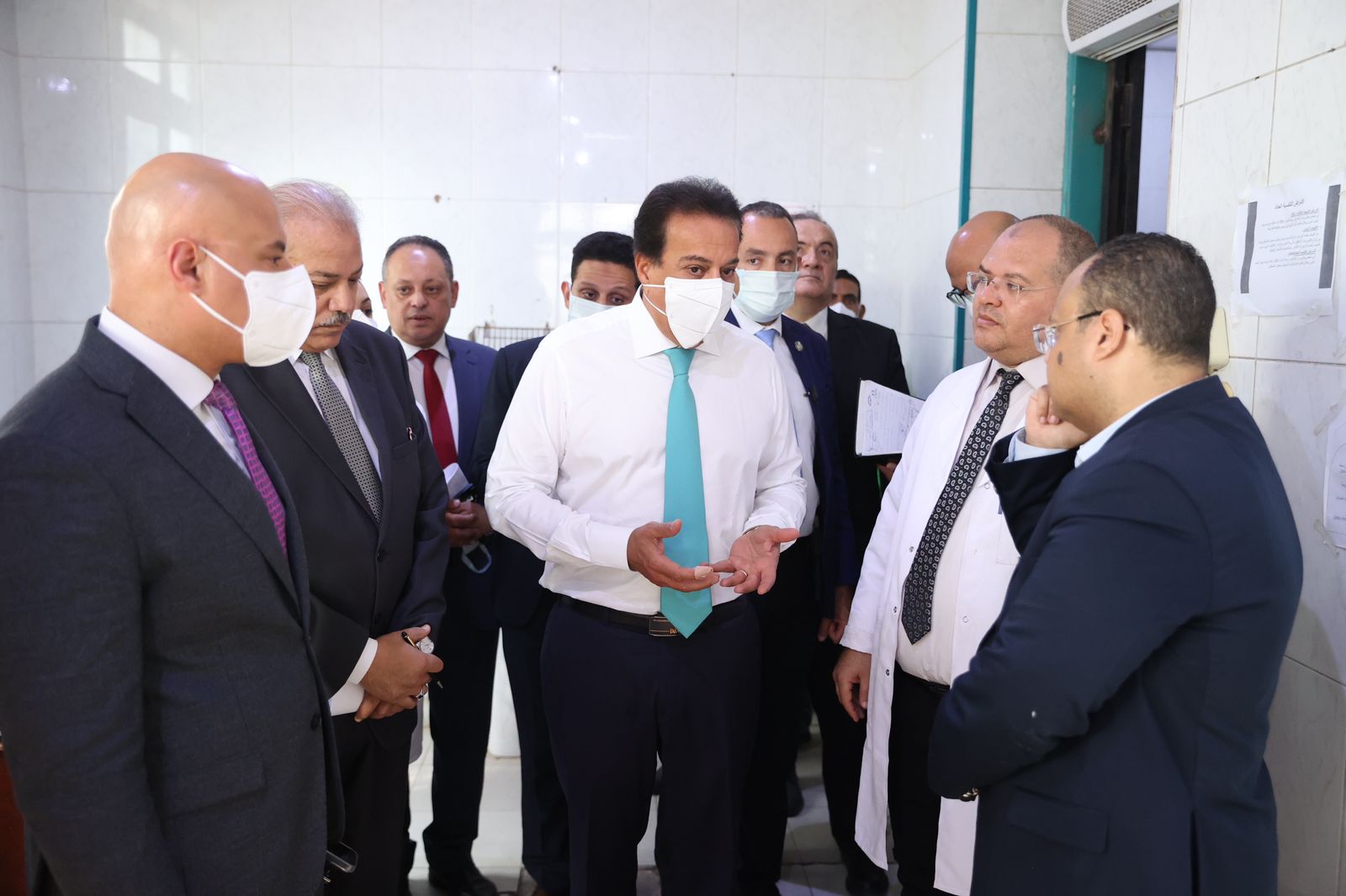 وزير الصحة يتفقد مستشفى صدر العباسية