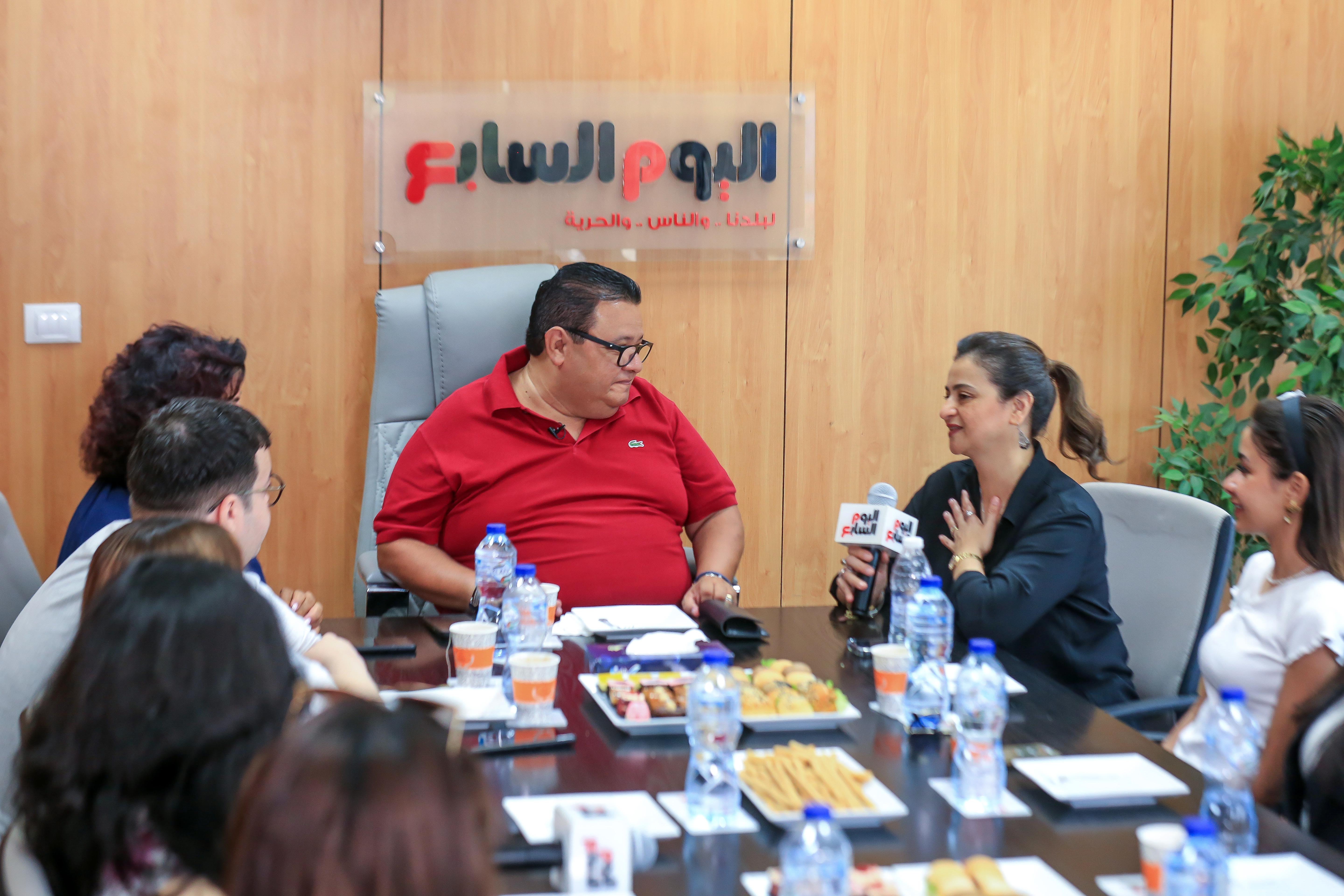 خالد جلال وعلا الشافعي رئيس تحرير اليوم السابع 