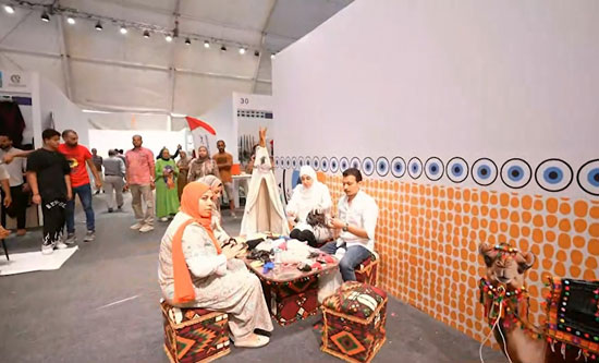 جانب من المعارض داخل مدينة العلمين جانب من المعارض داخل مدينة العلمين
