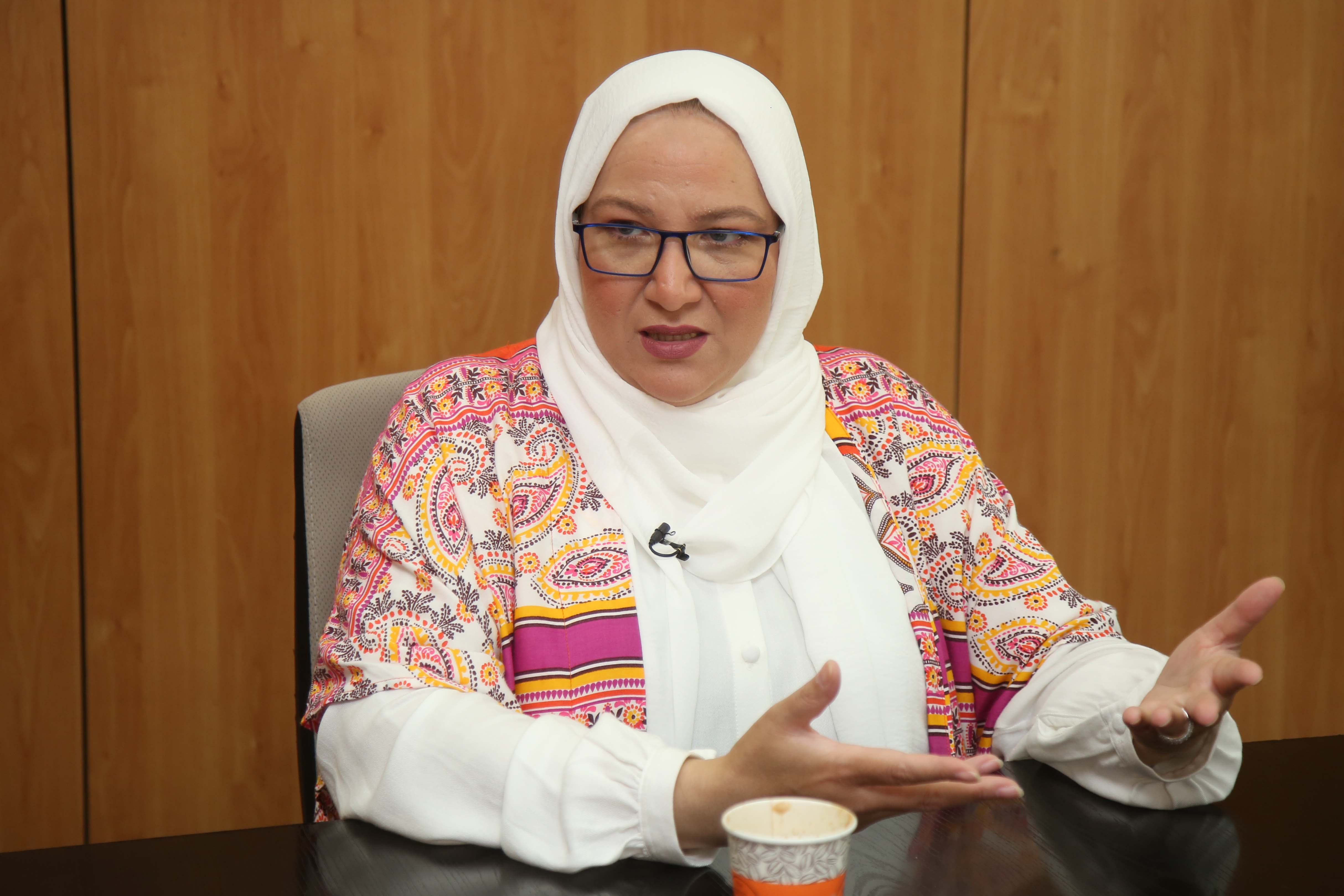 هند سعيد صالح في مقر اليوم السابع