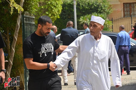 Ahmed Fathy at Ehab Galal's funeral