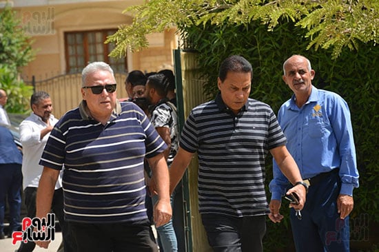 Hossam El Badry at Ehab Galal's funeral